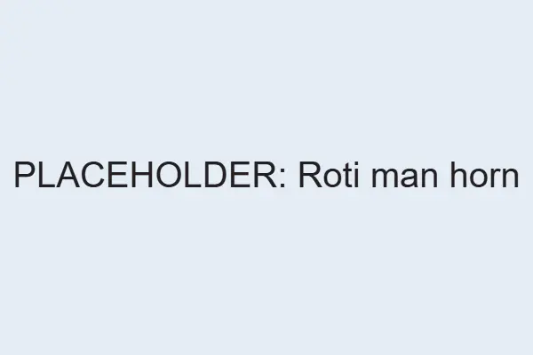 Roti man motorcycle horn